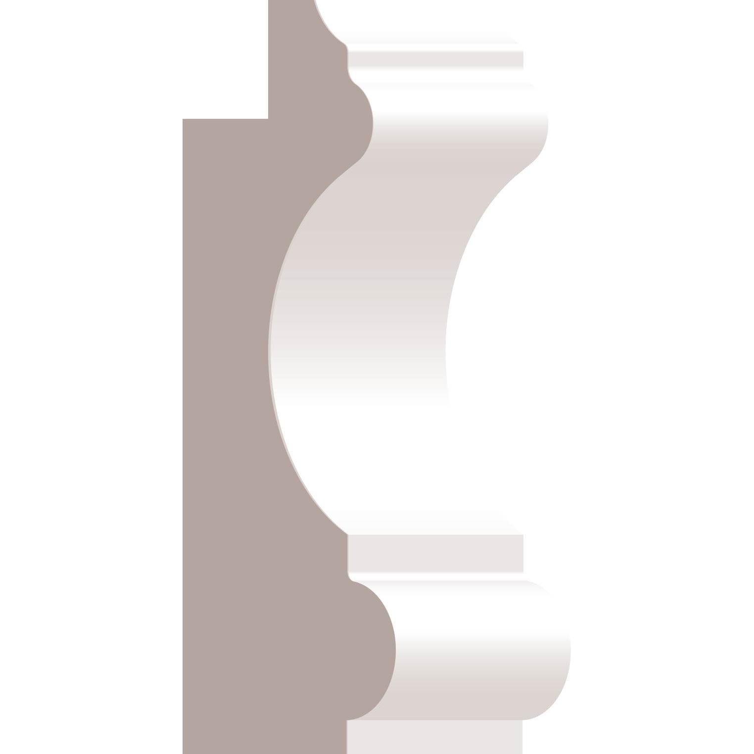 15/16”x2-3/8”x8’ Pine Chair Rail