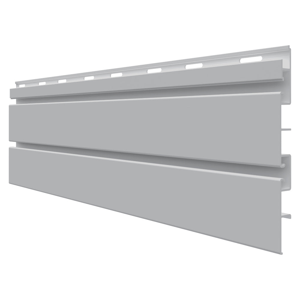 5/8"x7-1/4"x8' Trusscore SlatWall PVC Panels, Grey
