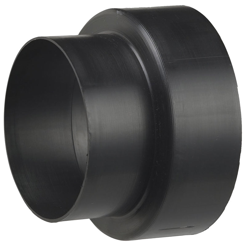 Dryer Vent Duct Increaser, 3 to 4 in Connection, Plastic