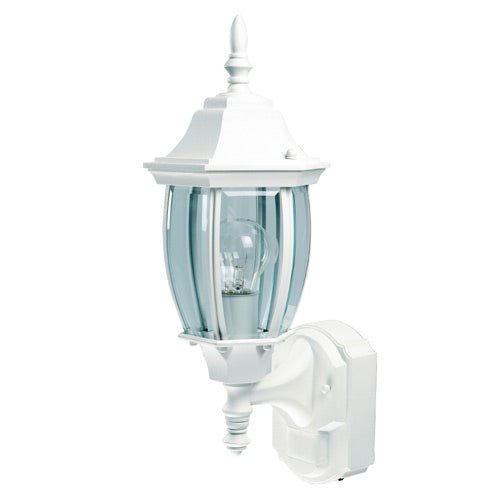 Globe Electric 18.5-in White Outdoor Motion Activated Lantern