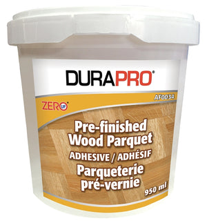 Dura Pro Parquet Adhesive, Liquid, Hydrocarbon, White, 950 mL, Can