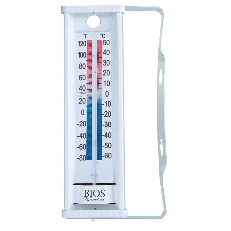 Indoor/Outdoor Thermometer, White