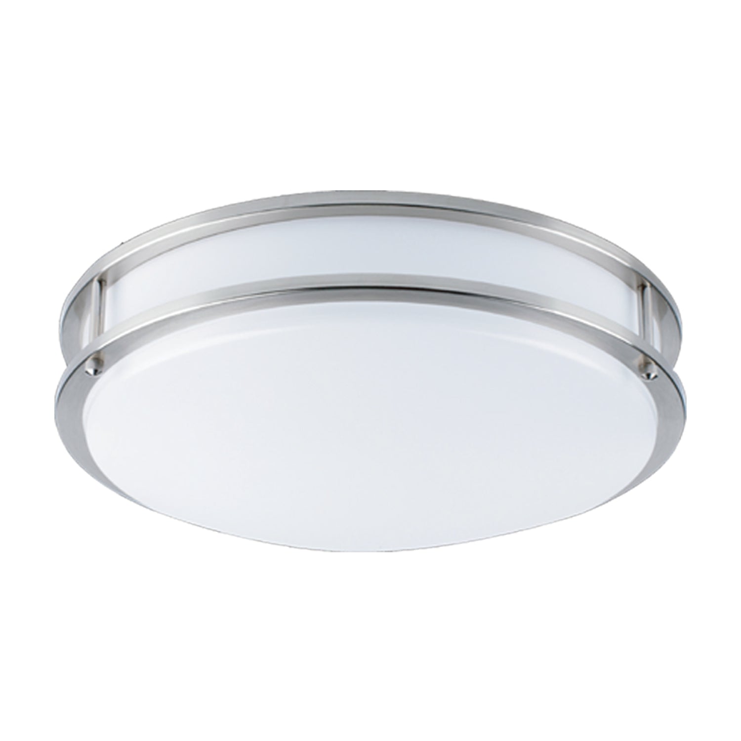 Milano LED Ceiling Light Fixture 15W DIMM 3000K, Nickel (1 Pack)