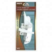 Push Button Door Latch, White