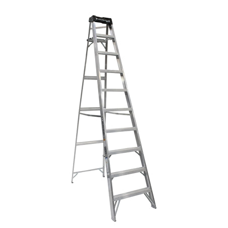 Heavy-Duty Aluminum Stepladder 10 ft. Grade 2