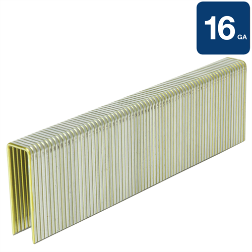 7/16”x1-1/2” 16 Gauge Electro Galvanized Crown Staples