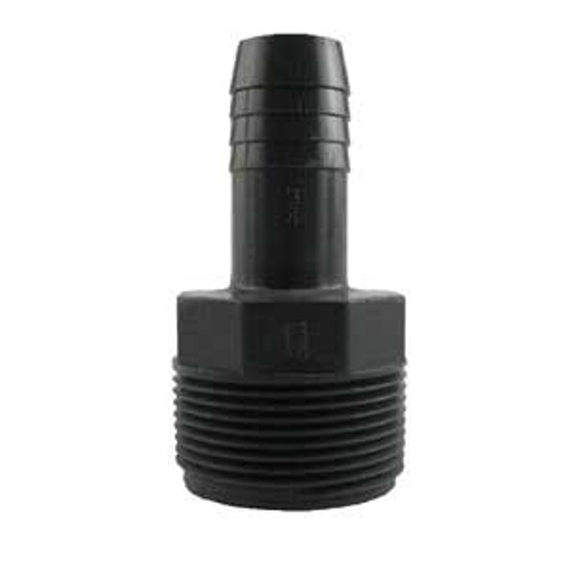 1/2"x3/4" Poly Reducing Insert Male Adapter