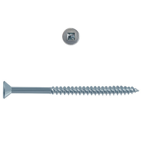 8x2-1/2 Flat Head Zinc Wood Screw (7/Pack)