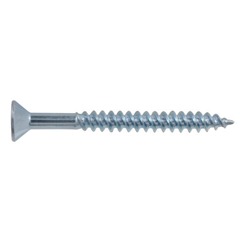 6x1-1/2 Flat Head Zinc Wood Screw (100/Box)