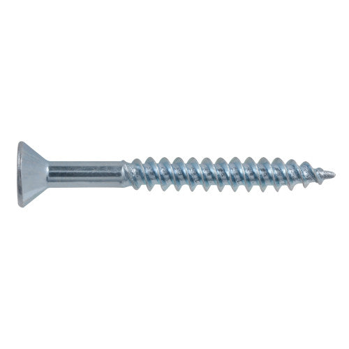 8x1-1/2 Flat Head Zinc Wood Screw (100/Box)