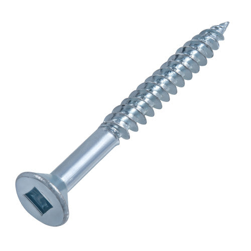 8x1-3/4 Flat Head Zinc Wood Screw (100/Box)