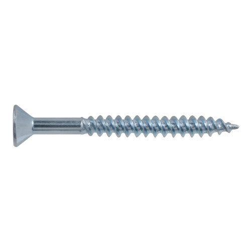 8x1-3/4 Flat Head Zinc Wood Screw (100/Box)