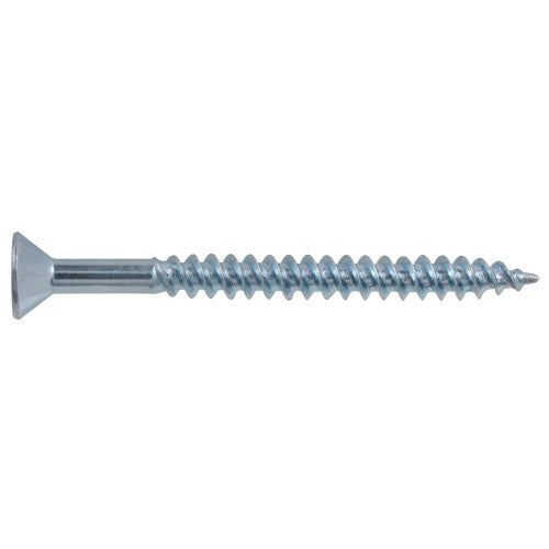 8x2 Flat Head Zinc Wood Screw (100/Box)