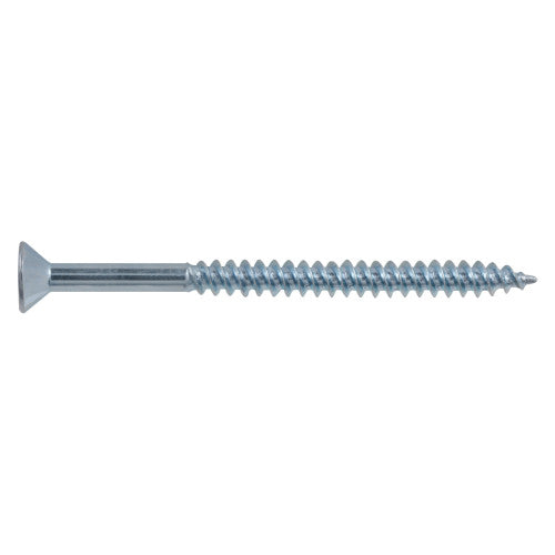 8x2-1/2 Flat Head Zinc Wood Screw (100/Box)