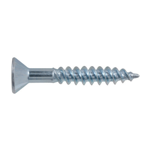 10x1-1/4 Flat Head Zinc Wood Screw (100/Box)