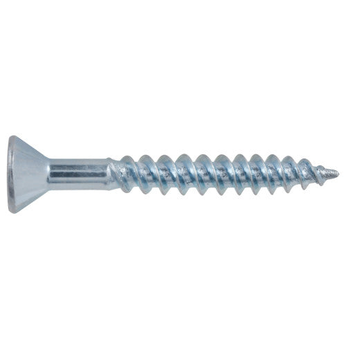 10x1-1/2 Flat Head Zinc Wood Screw (100/Box)