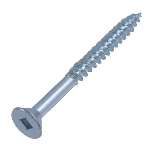 10x2-1/2 Flat Head Zinc Wood Screw (100/Box)