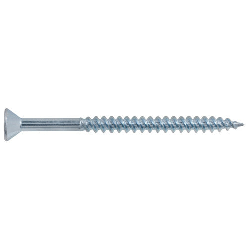 10x2-1/2 Flat Head Zinc Wood Screw (100/Box)