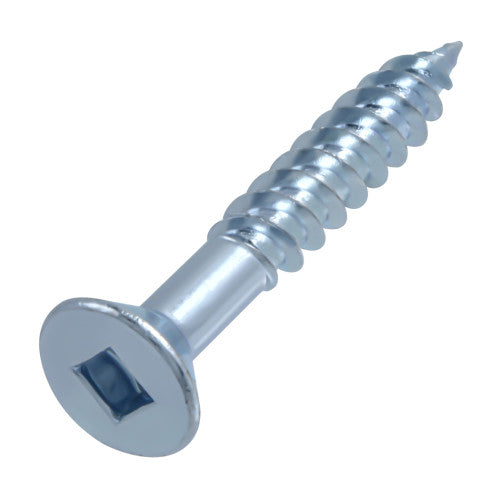 12x1-1/4 Flat Head Zinc Wood Screw (100/Box)