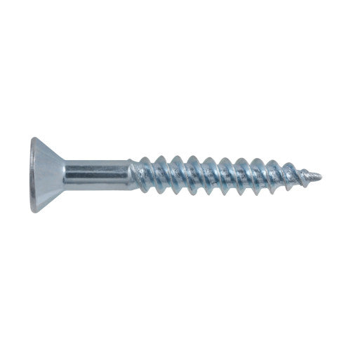8x1-1/4 Flat Head Zinc Wood Screw (250/Box)