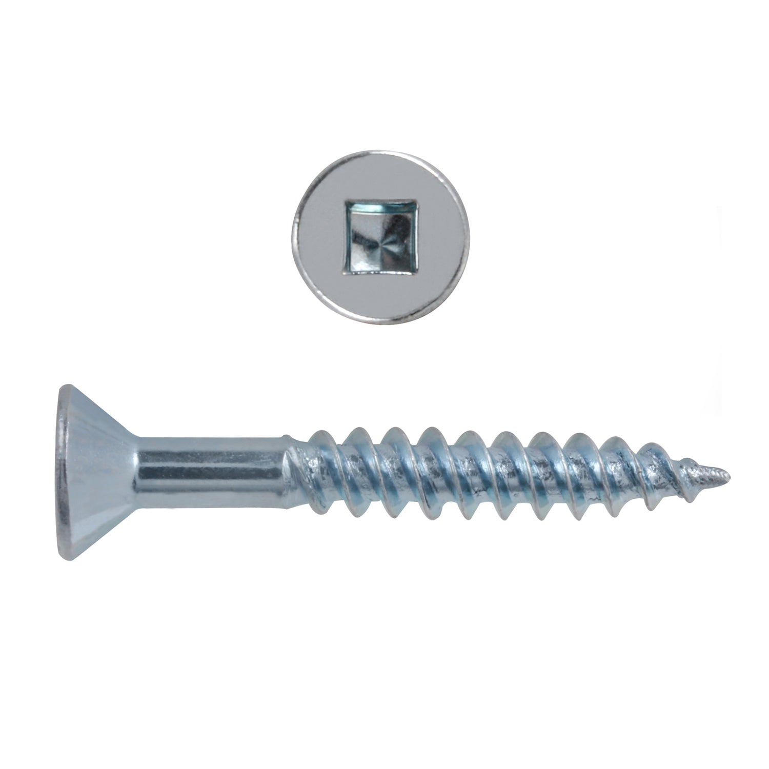 8x1-1/4 Flat Head Zinc Wood Screw (250/Box)
