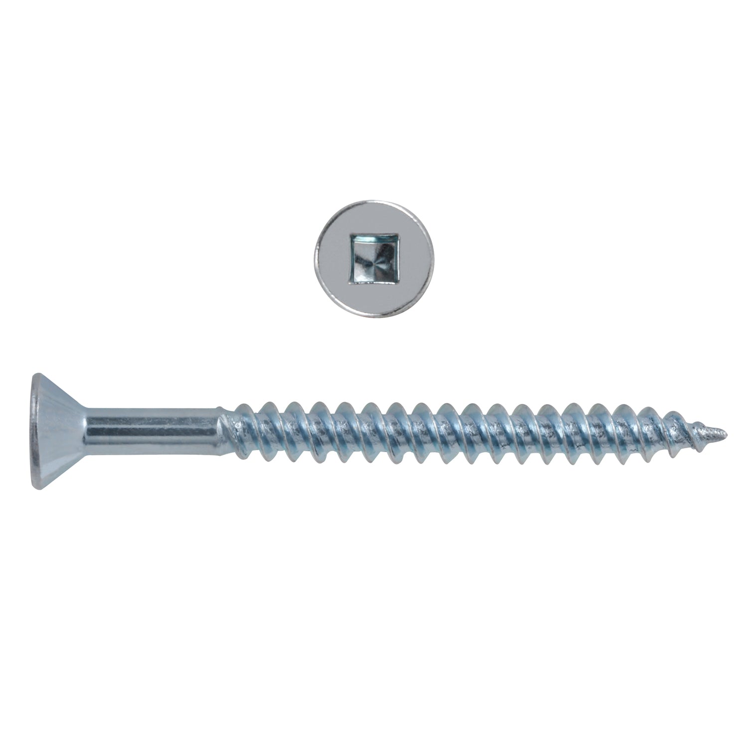 8x2 Flat Head Zinc Wood Screw (250/Box)