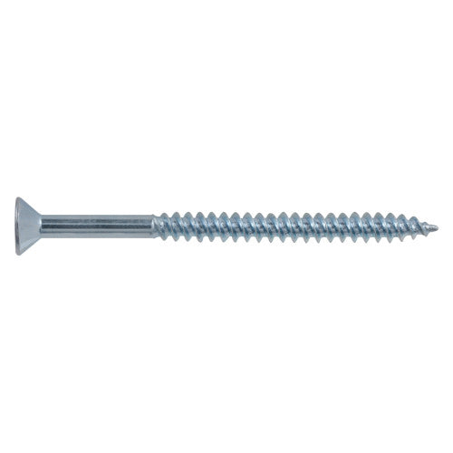 8x2-1/2 Flat Head Zinc Wood Screw (250/Box)