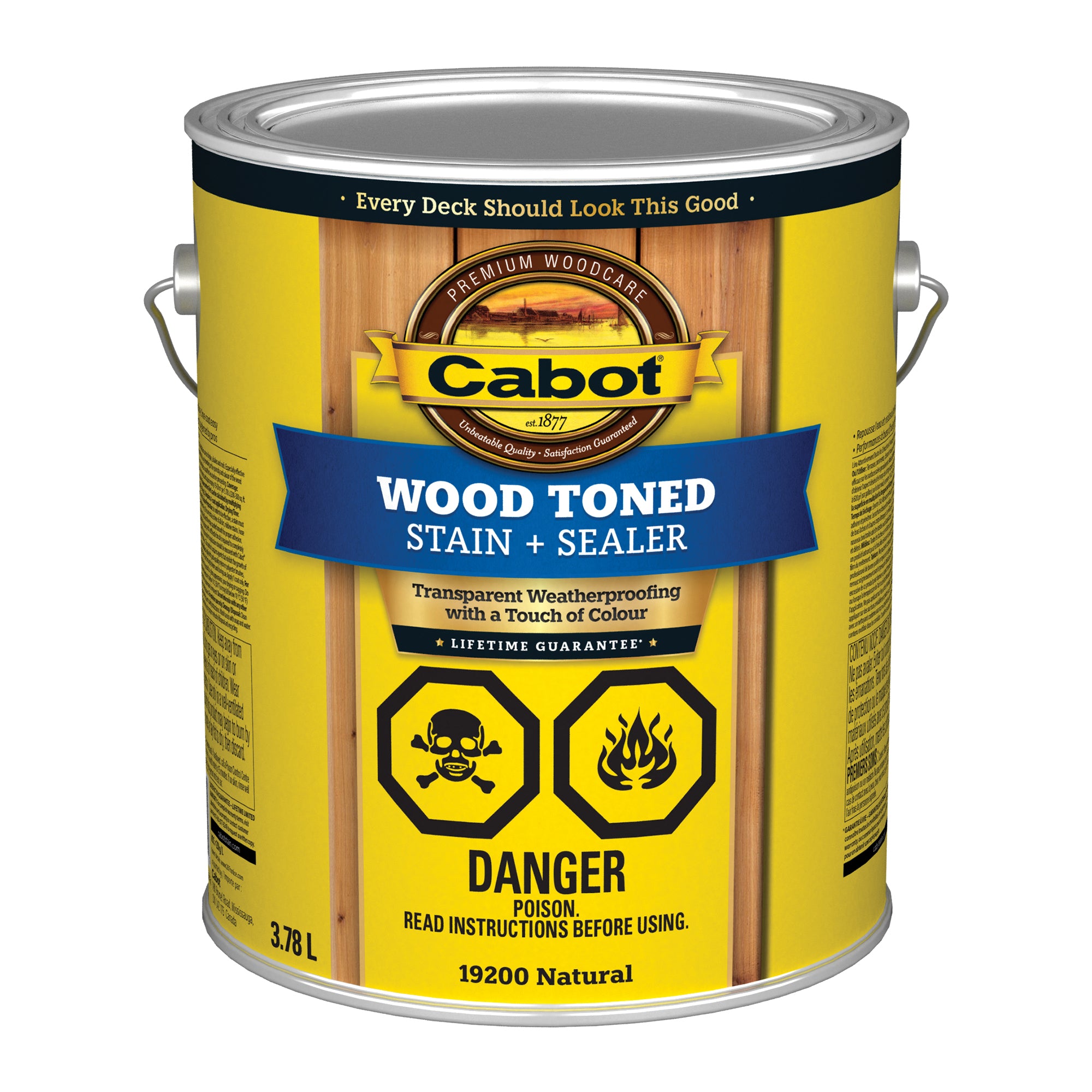 Wood Toned Deck & Siding Stain, Natural 3.78L