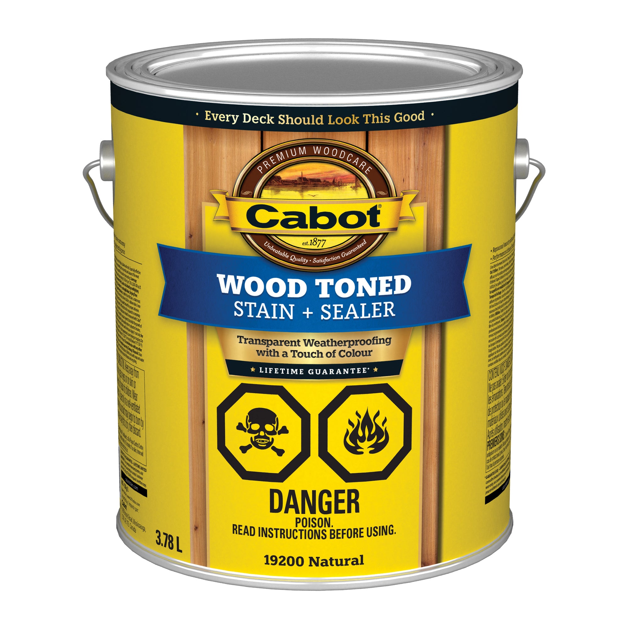 Cabot® Wood Toned Deck & Siding Stain, Natural, 3.78 L