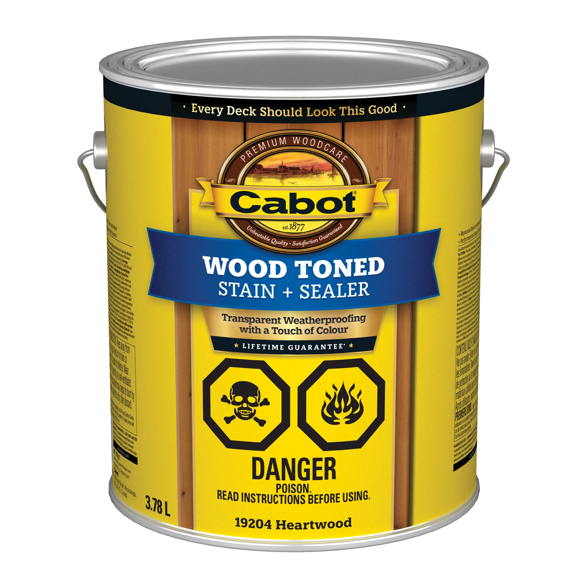 Wood Toned Deck & Siding Stain, Heartwood 3.78L