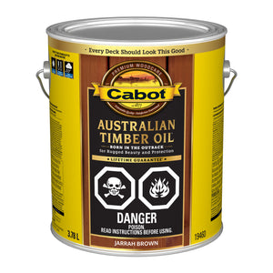 Cabot® Australian Timber Oil®, Jarrah Brown, 3.78 L