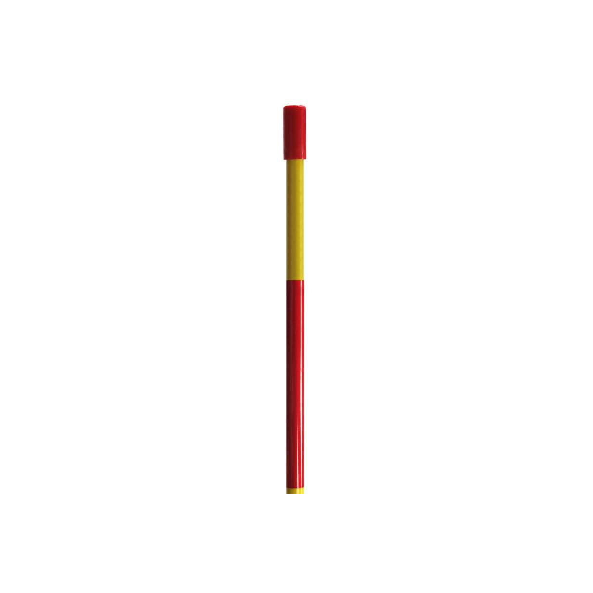 72" Fiberlass Post Marker, Yellow/Red