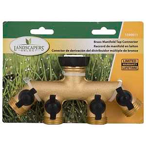3/4" 4-way Faucet Manifold