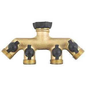 3/4" 4-way Faucet Manifold