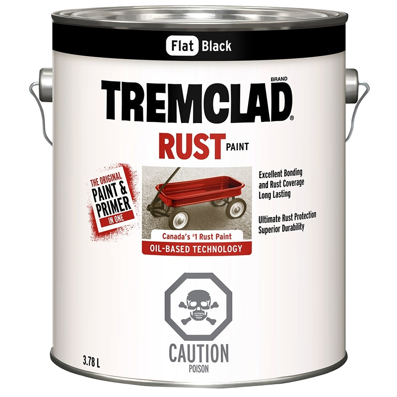 Rust Paint Interior/Exterior, Flat Black 3.78L