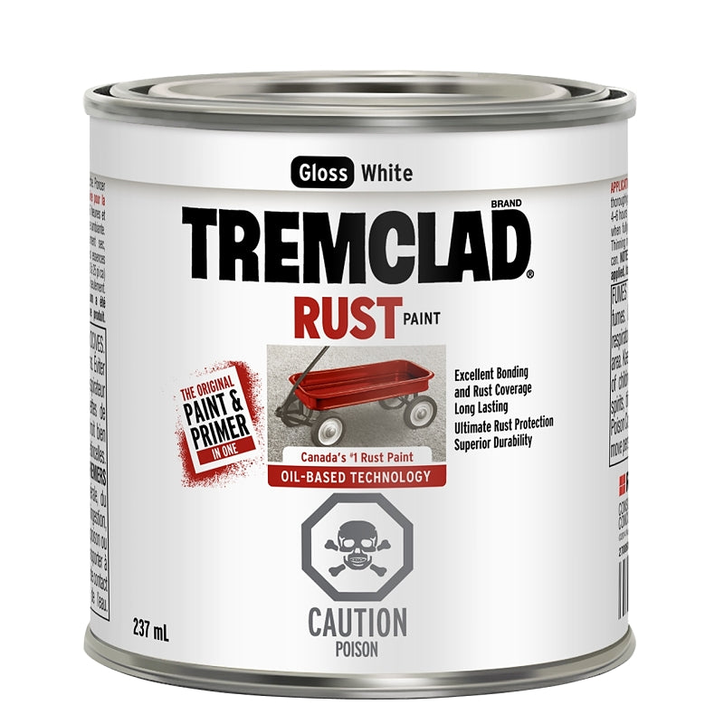 237mL Tremclad Rust Paint, Gloss White