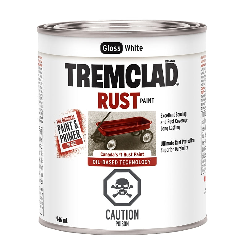 Rust Paint Int/Extr, Gloss White 946ML