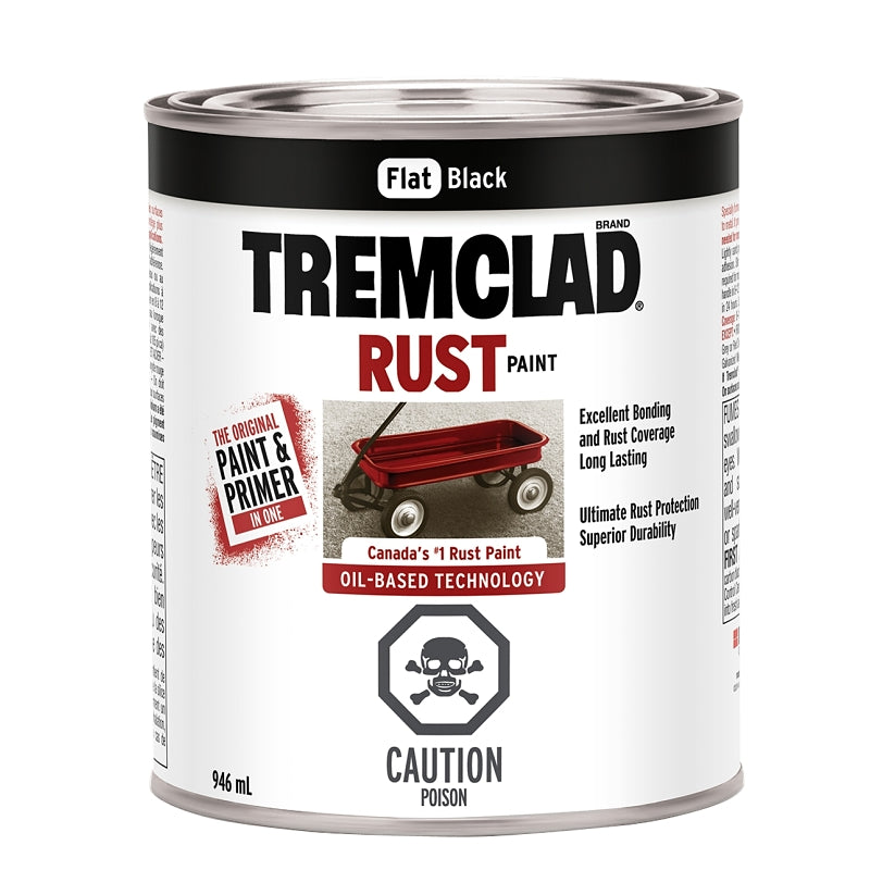 Rust Paint Interior/Exterior, Flat Black 946ML