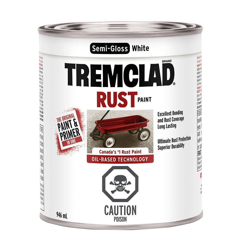 946mL Tremclad Rust Paint, Gloss White