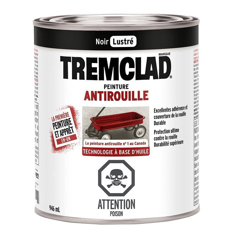 Rust Paint Interior/Exterior, Gloss Black 946ML