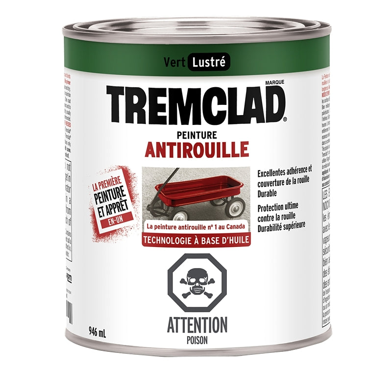 Rust Paint Interior/Exterior, Gloss Green 946ML