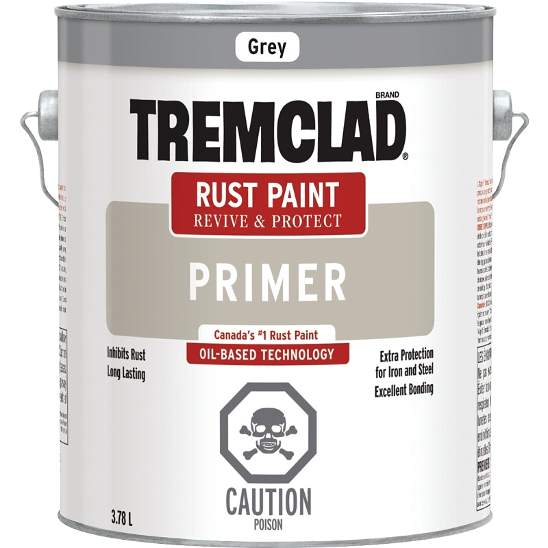 3.78L Tremclad Rust Paint Primer, Flay Gray