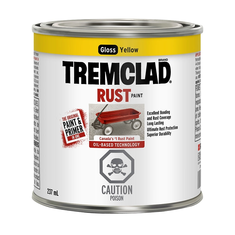 237mL Tremclad Rust Paint, Gloss Yellow
