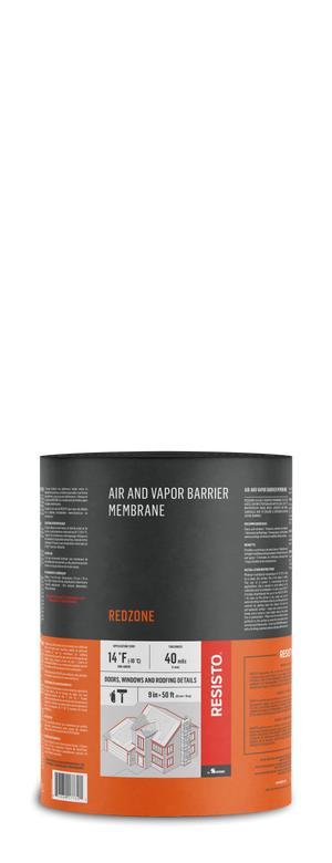 Air And Vapor Barrier Membrane Redzone 9in
