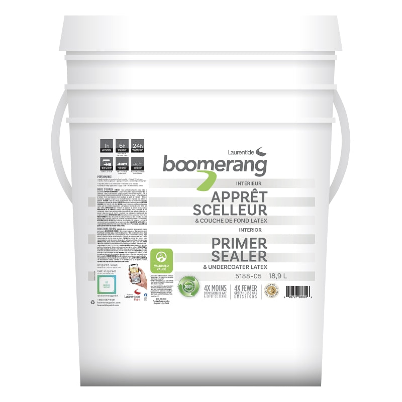 Boomerang Interior Primer/Sealer Latex, White 18.9L