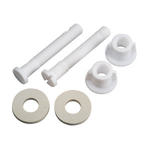 Universal Toilet Seat Hinge Bolts, White