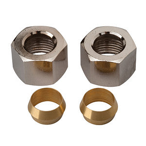 3/8" Nut w/ Sleeve, Chrome