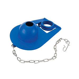 Universal Toilet Flapper w/ Chain, Blue
