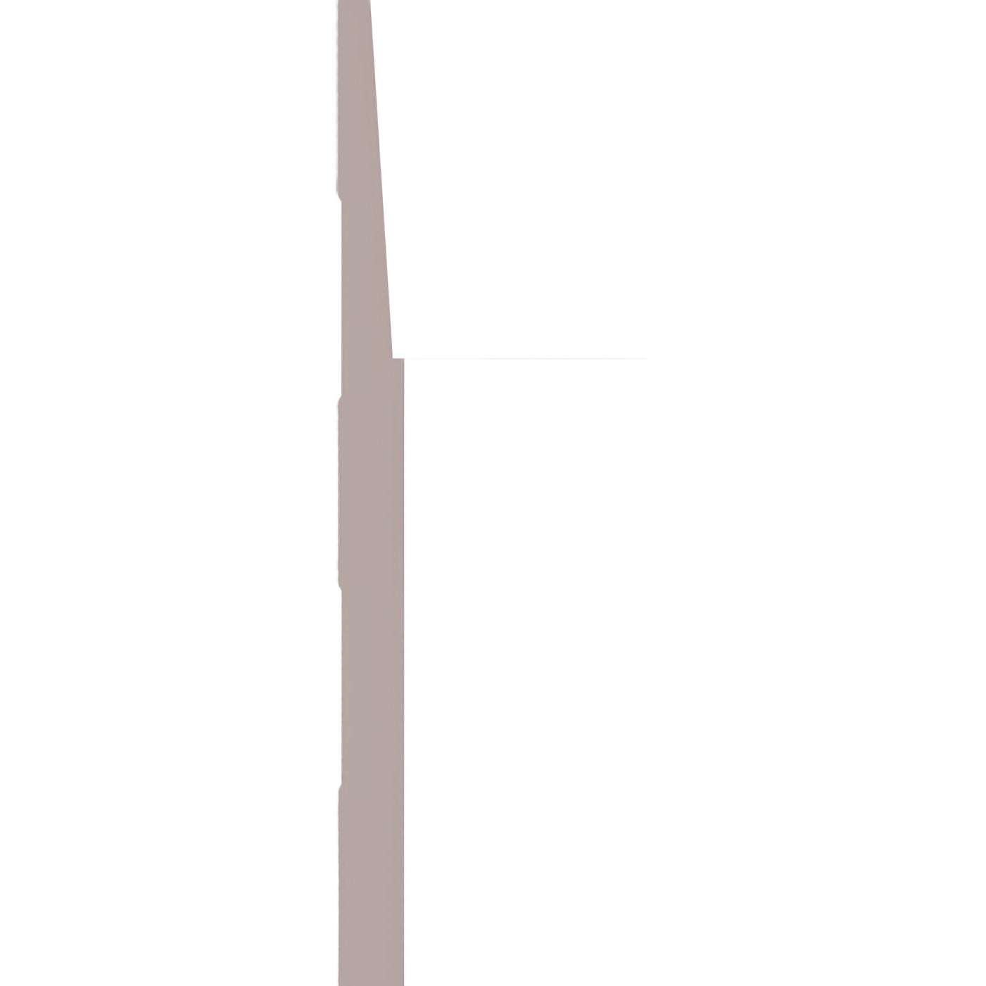 9/16”x2-3/4” Primed Finger Joint Pine Step Bevel Casing
