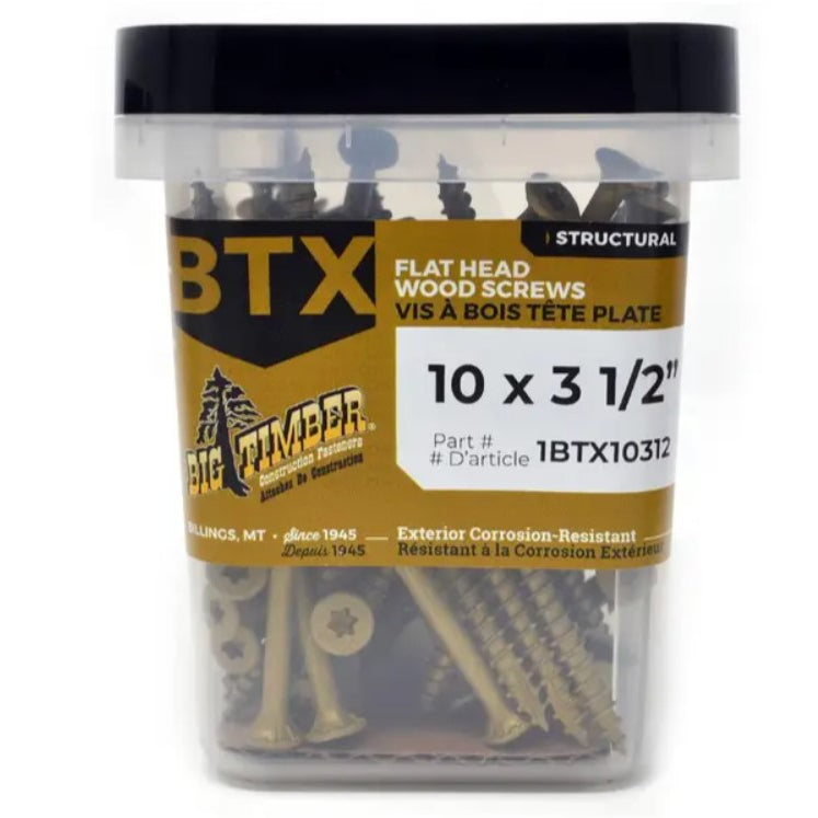 1# Bucket 10 x 3-1/2" Bronze Robertson® Flat Head (55/Bucket)